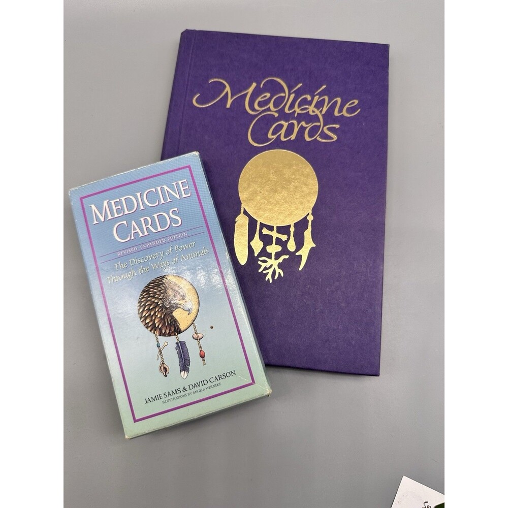 Animal Medicine Cards Book Discovery Of Power Jamie Sams David Carson NA Wisdom